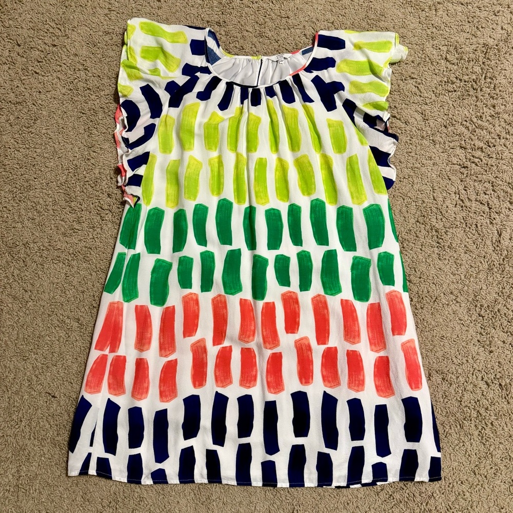 Crown & Ivy flutter sleeve swing dress, sz L